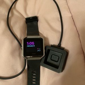 Fitbit Blaze and charger